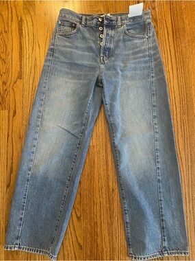 Madewell Women’s Pieced Barrel Leg Jeans